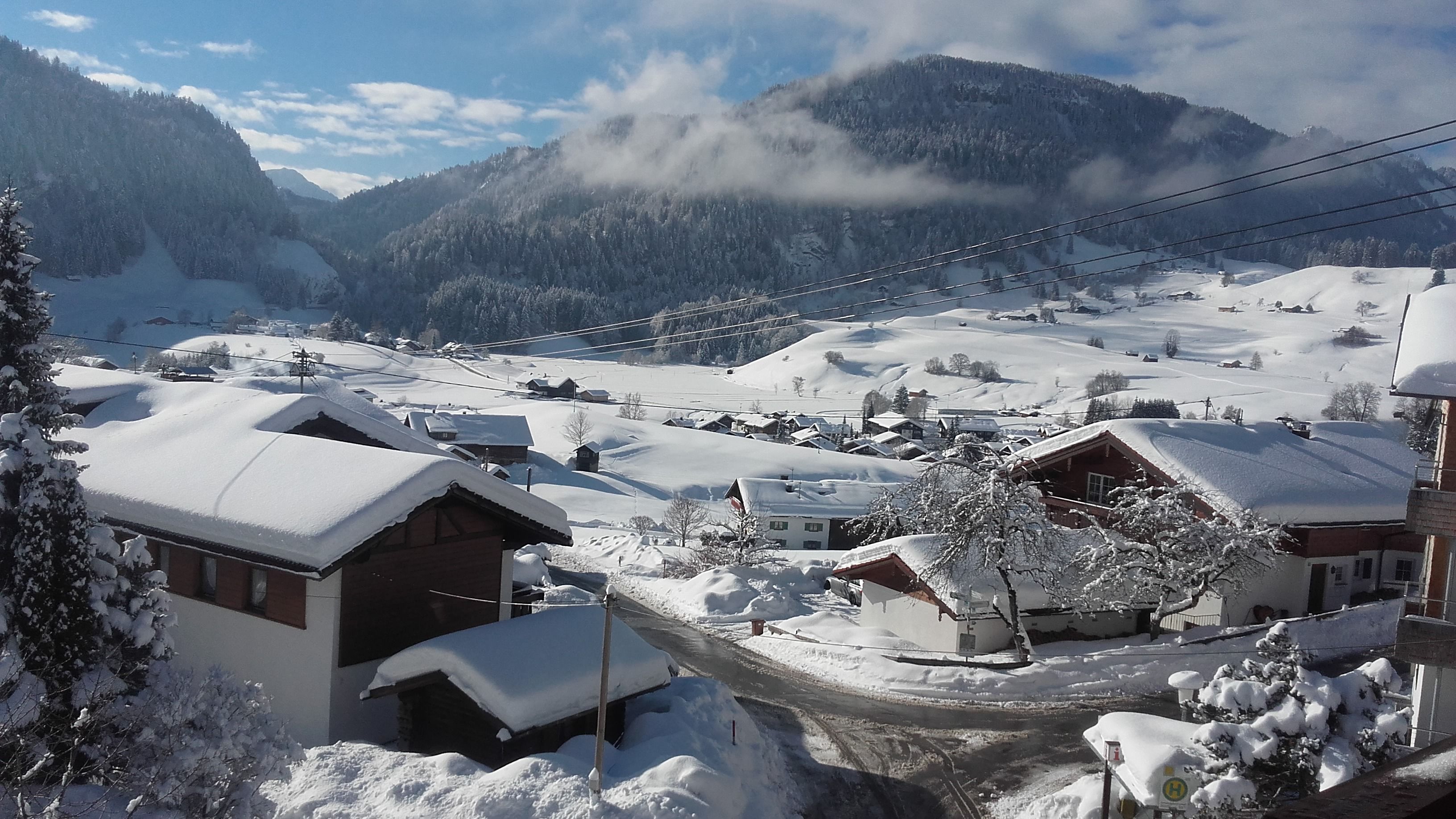 Blick vom Balkon Richtung Kleinwalsertal